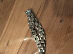 Stalen heren armband, Sieraden, Tassen en Uiterlijk, Armbanden, Ophalen, Gebruikt, Zilver, Staal