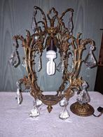 oude bronzen-kristallen luster, jaren 1960, Antiek en Kunst, Ophalen of Verzenden
