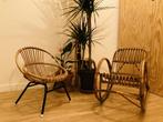 Rotan, bamboo (rocking) chair for children, Riet of Rotan, Twee, Gebruikt, Bruin