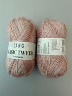 2 bolletjes Lang Magic Tweed wol polyamide acryl, Hobby en Vrije tijd, Breien en Haken, Ophalen of Verzenden, Nieuw, Breien of Haken