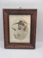 Vintage Foto/afbeelding in Lijst - Naaktportret, Ophalen of Verzenden