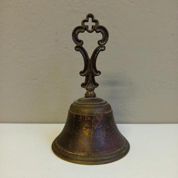 Sacristiebel Tafelbel Handbel Kerkbel Altaarschel Quatrefoil beschikbaar voor biedingen