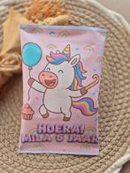 Unicorn chips traktatie, Ophalen of Verzenden, Nieuw, Feestartikel, Verjaardag
