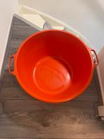Oranje 2 grote (1) wasmand 1 grote (emmer), Huis en Inrichting, Ophalen of Verzenden, Kunststof