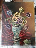 Schilderij op doek prachtige bloemen, diepe heldere kleuren, Ophalen of Verzenden