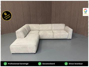 GRATIS LEVERING Hoekbank Grijs/Beige 280x225 SHOWROOMMODEL beschikbaar voor biedingen