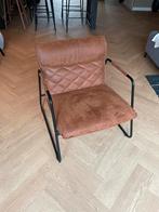 Cognac bruine fauteuil - nette staat!, Huis en Inrichting, Fauteuils, Ophalen, Gebruikt, 50 tot 75 cm, Leer
