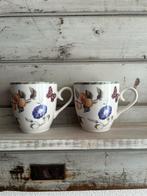 2 JBS Fruit & Flowers Bekers - Perfecte Staat!, Gebruikt, Keramiek, Overige typen, Ophalen of Verzenden