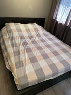 2 persoonsbed, Huis en Inrichting, Slaapkamer | Bedden, Ophalen, Gebruikt, Zwart, Tweepersoons