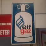 Elf gaz blikken reclamebord '86, Verzamelen, Merken en Reclamevoorwerpen, Ophalen of Verzenden, Gebruikt, Reclamebord