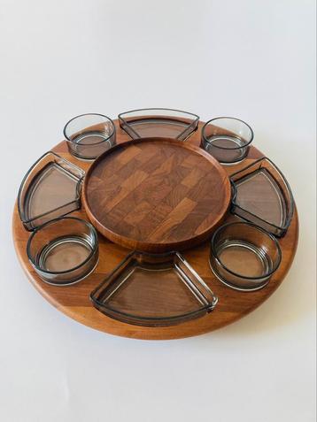 Vintage digsmed lazy susan, draaiplateau beschikbaar voor biedingen
