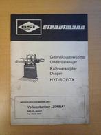 Gebruiksaanwijzing en onderdelenlijst Strautmann Hydrofox, Ophalen of Verzenden, Gelezen, Tractor en Landbouw