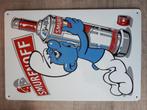 Smirnoff Smurfen 20x30 cm Reclamebord, Ophalen of Verzenden, Nieuw, Reclamebord