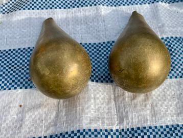 Bronzen Peren Decoratie (2 stuks) beschikbaar voor biedingen