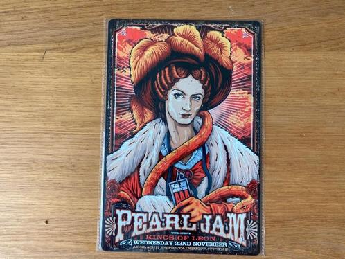 Pearl Jam posters metaal, Verzamelen, Posters, Nieuw, Film en Tv, A4 of kleiner, Rechthoekig Staand, Ophalen of Verzenden