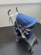 Maclaren Globetrotter kinderwagen - Blauw, Kinderen en Baby's, Kinderwagens en Combinaties, Ophalen, Gebruikt, Kinderwagen, Verstelbare duwstang