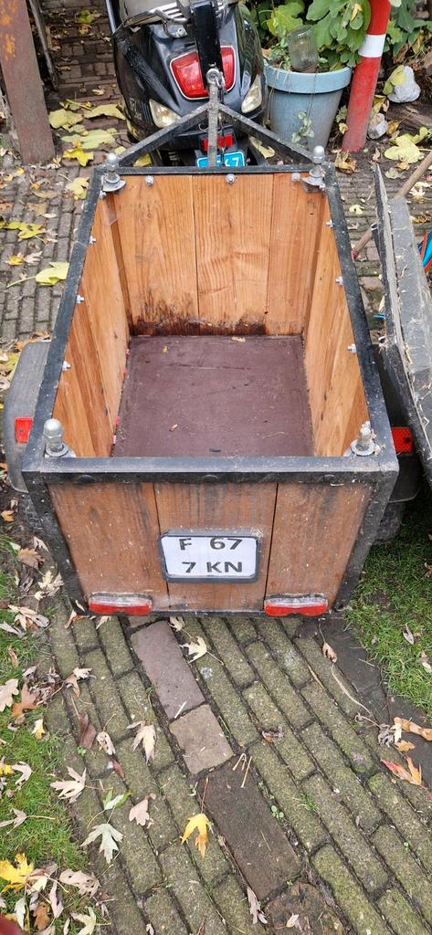 Aanhanger voor scooter of fiets, Fietsen en Brommers, Fietsaccessoires | Aanhangers en Karren, Gebruikt, Overige typen, 80 kg of meer