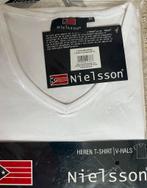 Nielsson Heren T-shirt V-hals Wit - Maat M, Kleding | Heren, Maat 48/50 (M), Wit, Nieuw, Nielsson