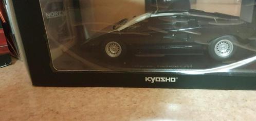 Kyosho Ousia 1/18 Lamborghini Countach LP400 zwart, Hobby en Vrije tijd, Modelauto's | 1:18, Zo goed als nieuw, Auto, Kyosho, Ophalen of Verzenden
