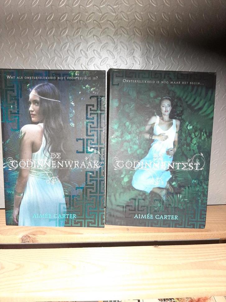 De Godinnen - Aimee Carter - 2 Boeken, Boeken, Romans, Zo goed als nieuw, Nederland, Ophalen of Verzenden