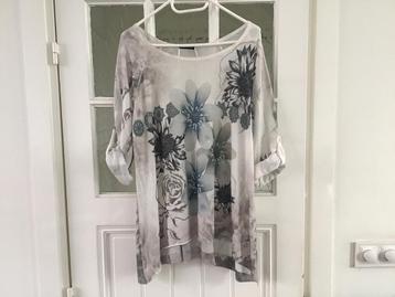 Tuniek top shirt blouse met lange mouw Made in Italy mt XL beschikbaar voor biedingen