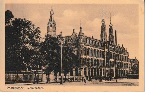 AMSTERDAM - POSTKANTOOR, Verzamelen, Ansichtkaarten | Nederland, Gelopen, Noord-Holland, Verzenden