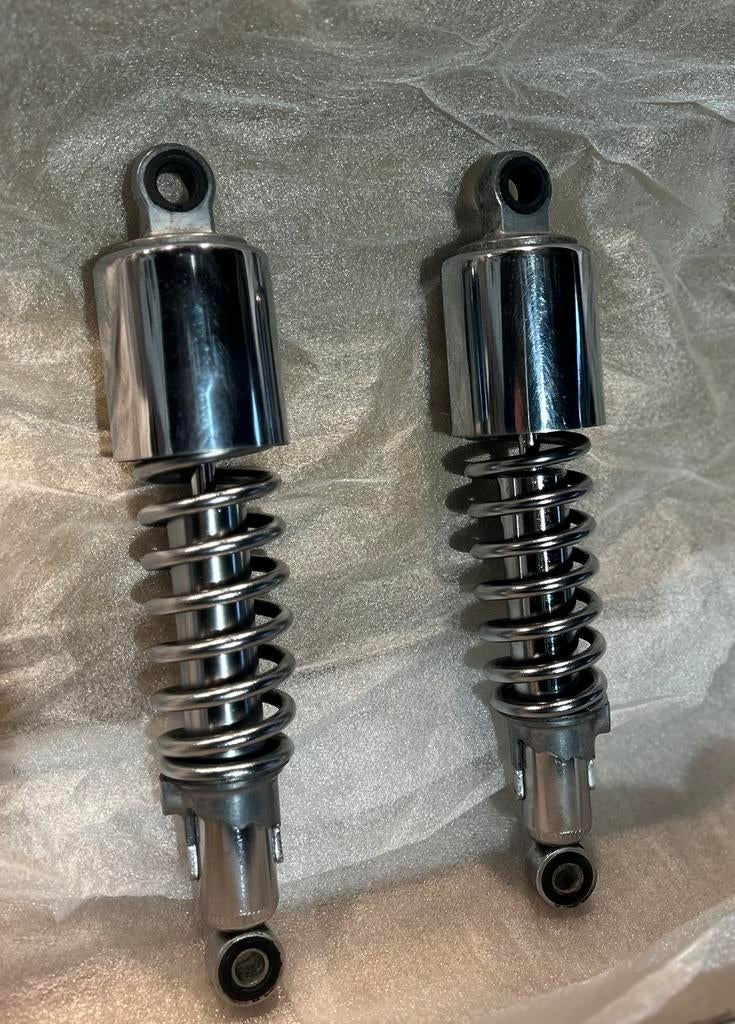 Suzuki GN 250 originele schokbrekers–set links/rechts va€75, Motoren, Ophalen, Gebruikt