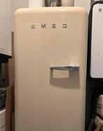 Grote SMEG koelkast, gebroken wit, Witgoed en Apparatuur, Koelkasten en IJskasten, Ophalen, Gebruikt, 200 liter of meer, 60 cm of meer