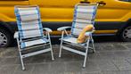 2 Dukdalf Tuinstoelen - Verstelbaar & Comfortabel, Ophalen, Gebruikt, Aluminium, Verstelbaar