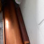 Koperen Regengoot + Pijp + Haken, Doe-het-zelf en Verbouw, Buizen en Afvoer, Ophalen, Overige materialen, Gebruikt, Minder dan 2 meter