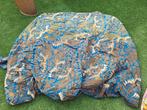 Batik matrasovertrek 140 x 200 cm, Eenpersoons, Blauw, Hoeslaken of Sloop, Nieuw