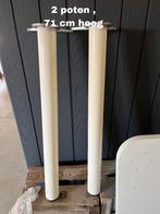 Twee tafel poten, Huis en Inrichting, Tafelonderdelen, Ophalen, Tafelpoot, Gebruikt, Rond