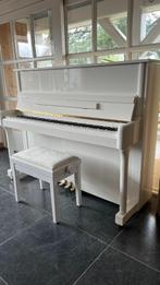 Piano Carl May, Schimmel design, wit, Muziek en Instrumenten, Piano's, Hoogglans, Wit, Zo goed als nieuw, Verzenden