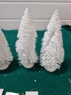 Kerstboompjes mini wit vier stuks [a647], Diversen, Kerst, Ophalen of Verzenden