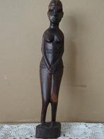 Afrikaans beeld vintage inheems beeld naakte vrouw 36cm 1960