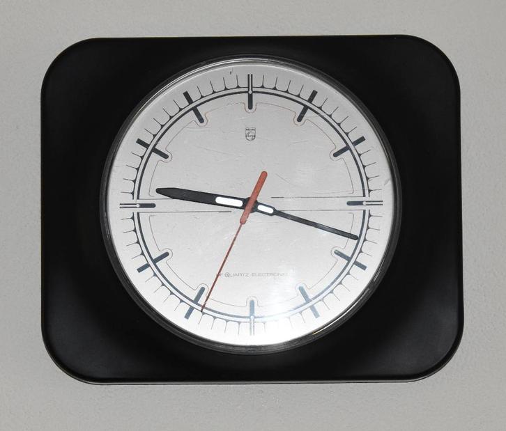 Vintage Philips Wandklok, Huis en Inrichting, Woonaccessoires | Klokken, Gebruikt, Wandklok, Analoog, Ophalen