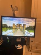Dell Monitor 24 inch, incl. DVI kabel en Displayport verloop, Computers en Software, Monitoren, Ophalen, IPS, Kantelbaar, Full HD