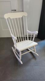 Witte Schommelstoel - Klassiek Design, Ophalen, Gebruikt, Eén, Hout