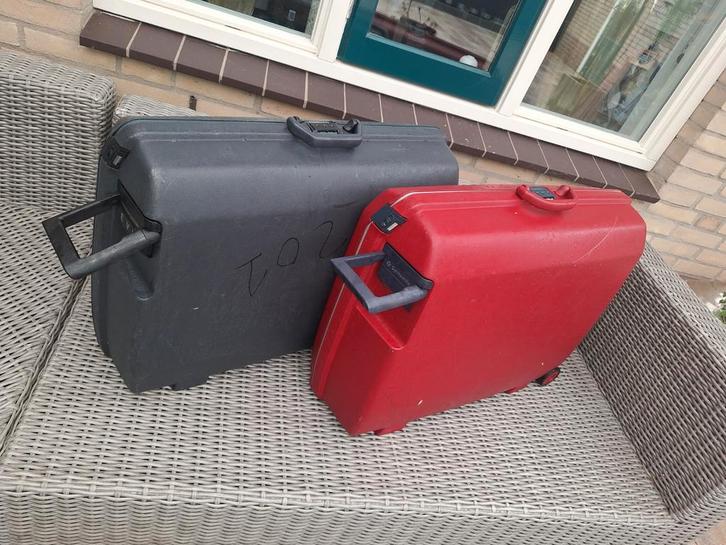 Samsonite Koffers - Set van 2, Sieraden, Tassen en Uiterlijk, Koffers, Gebruikt, Hard kunststof, 50 tot 60 cm, 35 tot 45 cm, Slot