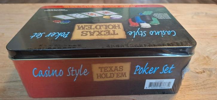 Poker Set - Nieuw in Verpakking, Hobby en Vrije tijd, Gezelschapsspellen | Bordspellen, Nieuw, Ophalen