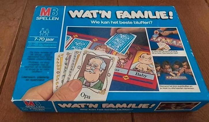 Wat 'n Familie! - Vintage spel 1980- MB- Ook Verzenden!, Hobby en Vrije tijd, Gezelschapsspellen | Bordspellen, Ophalen