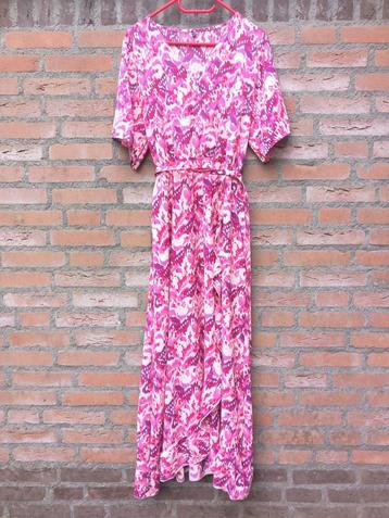 Roze - paars - witte Ibiza maxi dress Maat XL / 42 beschikbaar voor biedingen