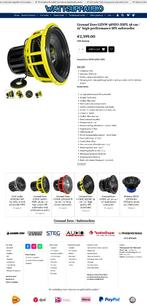 Ground Zero GZNW 38NEO-XSPL 38 cm / 15″ high SPL subwoofer, Nieuw, Ophalen of Verzenden, Erlenweg 25, 85658 Egmating, Germany.