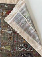Handgeborduurd Zijden Wanddoek uit India, Ophalen of Verzenden, Zo goed als nieuw, Rechthoek, Binnen