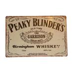 metalen bord 20x30 peaky blinders whiskey, Ophalen of Verzenden, Nieuw, Reclamebord