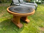 Bijzettafel robust eiken hout, gebruikt., Ophalen of Verzenden, 50 tot 100 cm, Minder dan 50 cm