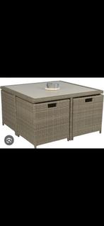 Wicker tuinset, Tuin en Terras, Ophalen, Gebruikt