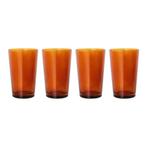 HKLiving -  70's Glassware Theeglas 0,4 L (Set van 4), Glas of Glazen, Ophalen of Verzenden, Overige stijlen, Glas
