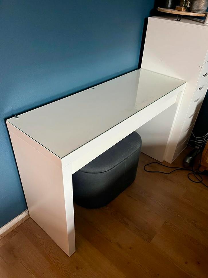 Ikea MALM toilettafel, Huis en Inrichting, Tafels | Kaptafels, Gebruikt, Minder dan 100 cm, 100 tot 150 cm, Ophalen