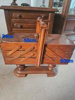 Antieke Houten Naaibox met Uitschuifbare Vakken, Antiek en Kunst, Ophalen